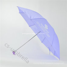 21 &quot;Light Purple Print Logo 4 Falten Regenschirm (YS4F0003)